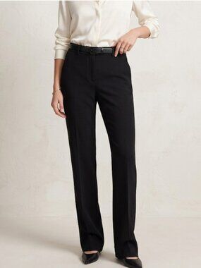 Vince Black Trouser Pants Flat Front Career Office Workwear Womens Size 10